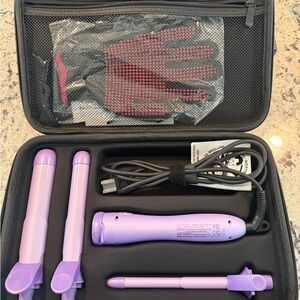 Wavytalk Curlmaker Pro Rotating Curling Iron Set